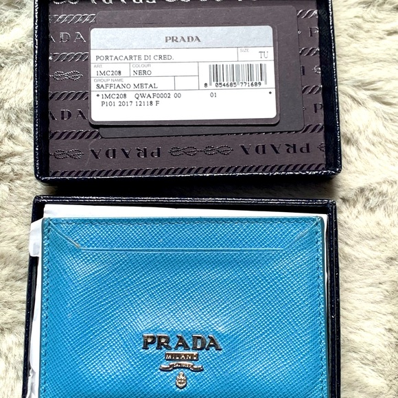 Prada Blue Card Holder - Picture 3 of 4